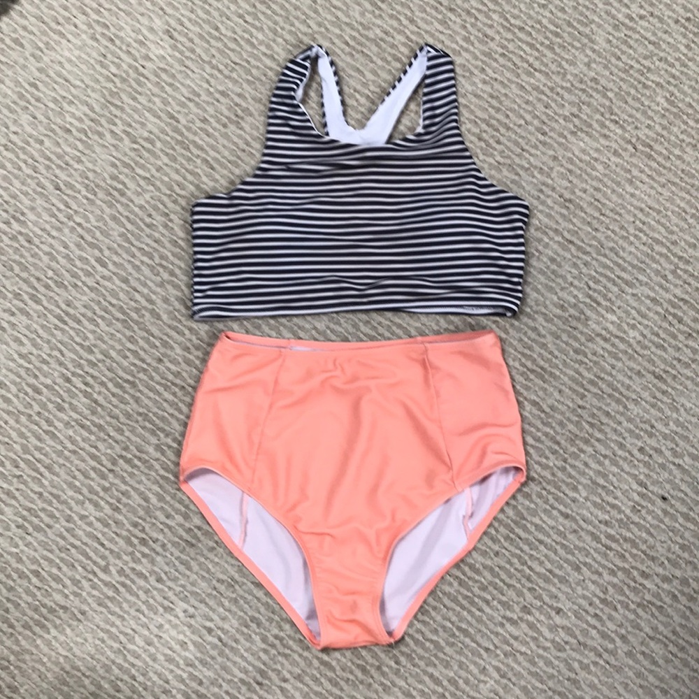 High waisted bikini set